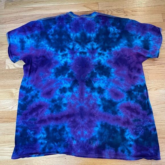 handmade tie dyed unisex tshirt 3XL pot leaf galaxy sky - Picture 8 of 8
